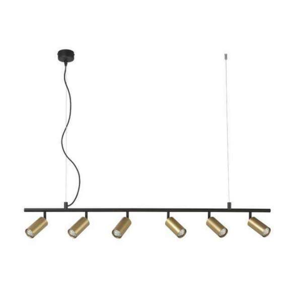 Подвесной светильник Crystal Lux с поддержкой Алиса CLT 015C6 L1200 BL-GO-А