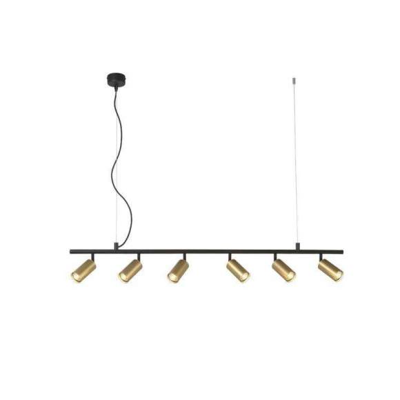 Подвесной светильник Crystal Lux с поддержкой Алиса CLT 015C6 L1200 BL-GO-А