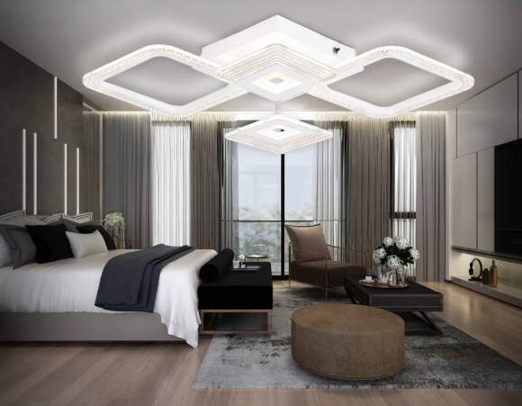 Потолочная диммируемая люстра с пультом ДУ Ambrella light Original FA4281 Потолочная диммируемая люстра с пультом ДУ Ambrella light Original FA4281