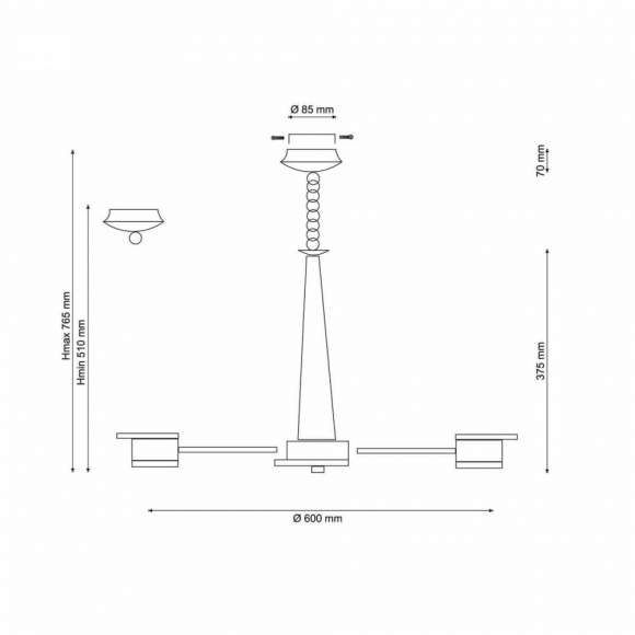 Подвесная люстра Lucia Tucci Natura 069.6 LED Подвесная люстра Lucia Tucci Natura 069.6 LED