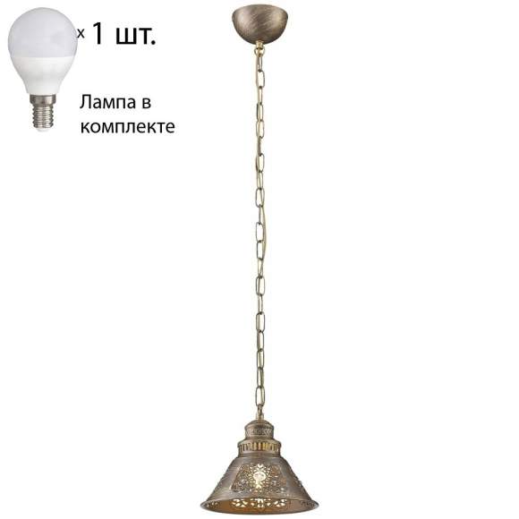 Подвесной светильник с лампочкой Velante 308-603-01+Lamps E14 P45