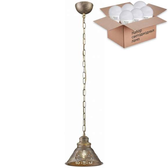 Подвесной светильник с лампочкой Velante 308-603-01+Lamps E14 P45 Подвесной светильник с лампочкой Velante 308-603-01+Lamps E14 P45