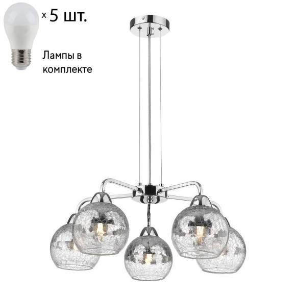 Подвесная люстра с лампочками Velante 239-103-05+Lamps E27 P45