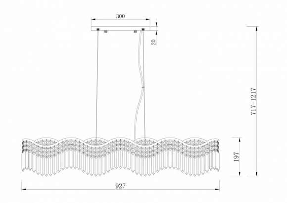 Подвесная люстра Maytoni Gracia DIA201PL-06G1