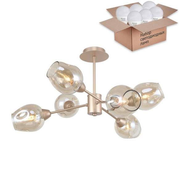 Люстра на штанге F-Promo Tilda с лампочками 2658-6U+Lamps E14 P45