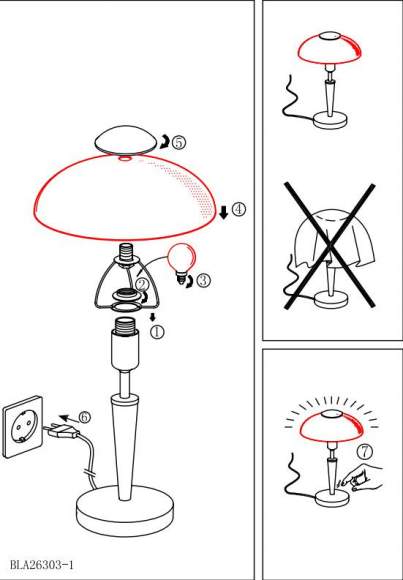 Настольная лампа с сенсорным диммером Eglo Solo 1 (87256)