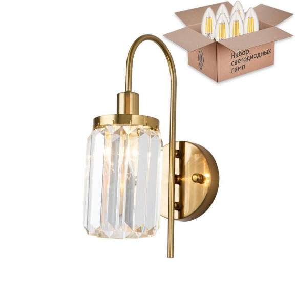 Бра с лампочкой Favourite Duke 2969-1W+Lamps E14 Свеча Бра с лампочкой Favourite Duke 2969-1W+Lamps E14 Свеча