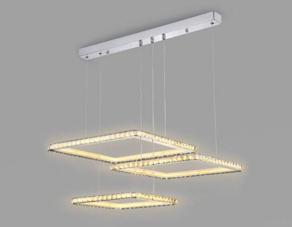 Умная подвесная люстра с пультом ДУ Ambrella light Acrylica Ice FA1759