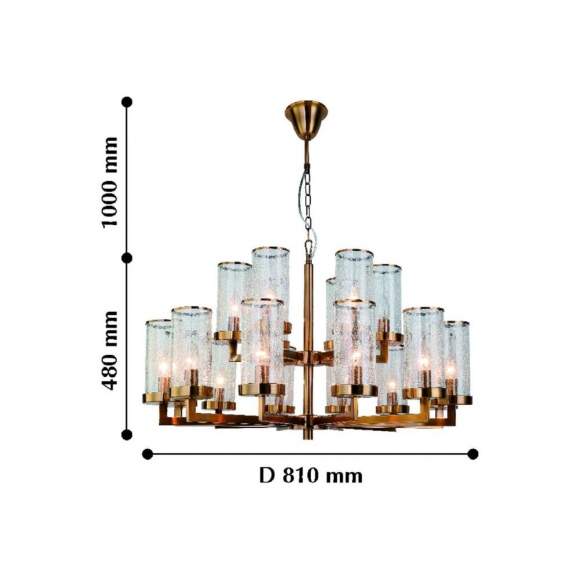 Подвесная люстра с лампочками Favourite Assembly 2060-18P+Lamps E14 Свеча Подвесная люстра с лампочками Favourite Assembly 2060-18P+Lamps E14 Свеча