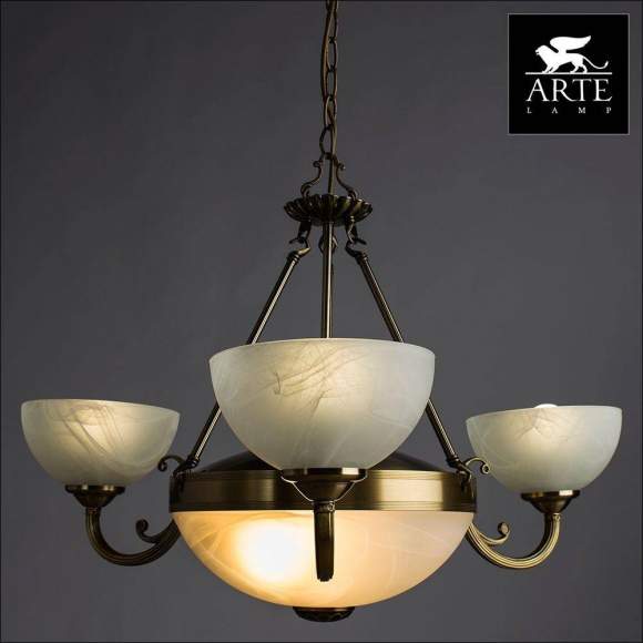 Люстра Arte Lamp Windsor White A3777LM-3-2AB Люстра Arte Lamp Windsor White A3777LM-3-2AB