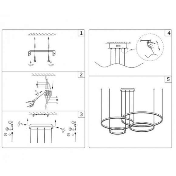 Подвесной светодиодный светильник с пультом ДУ Kink Light Тор 08204,33P 18148