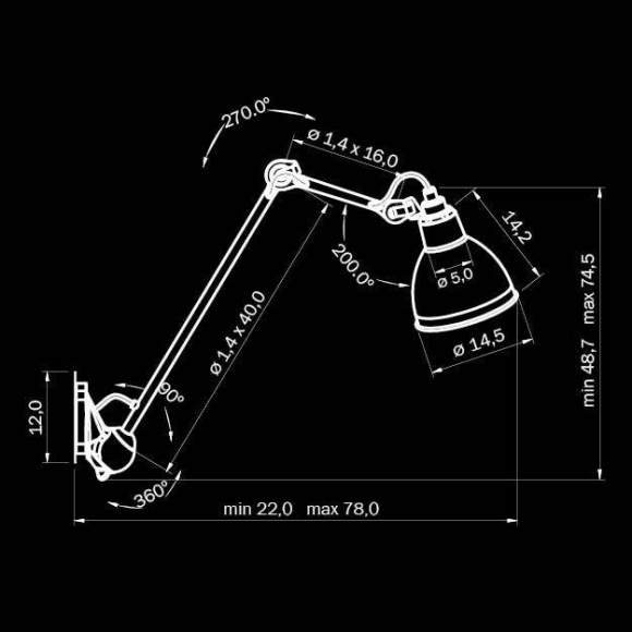 765617 Настенное бра Lightstar HITECH 765617 Настенное бра Lightstar HITECH