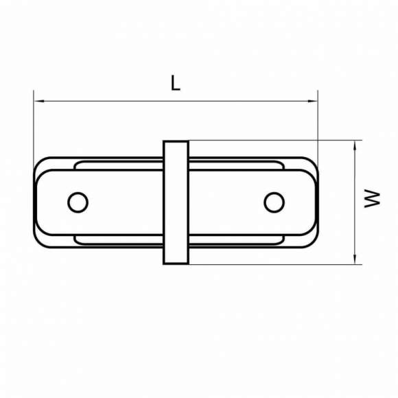 Однофазный прямой соединитель для шинопровода Barra Lightstar 502107