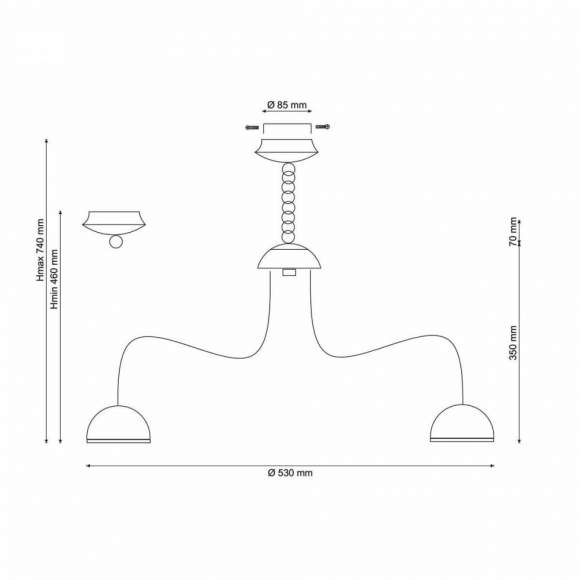 Natura 064.6 LED Подвесная люстра Lucia Tucci Natura 064.6 LED Подвесная люстра Lucia Tucci