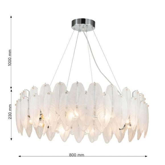 Подвесная люстра с лампочками Favourite Beluta 3018-10P+Lamps E14 Свеча Подвесная люстра с лампочками Favourite Beluta 3018-10P+Lamps E14 Свеча