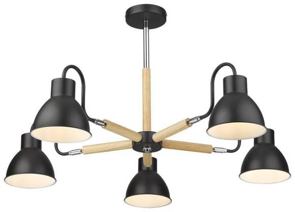 Люстра на штанге с лампочками Velante 230-023-05+Lamps E27 P45