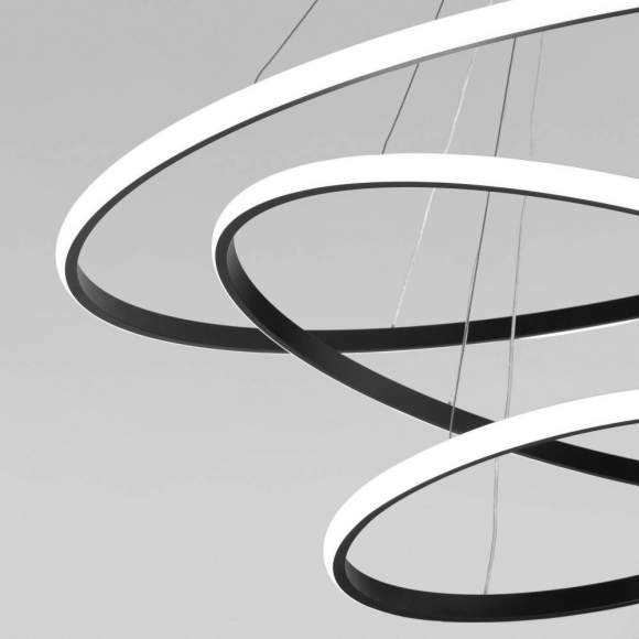 Подвесная люстра с пультом ДУ Eurosvet Collars 90264/3 черный