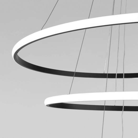 Подвесная люстра с пультом ДУ Eurosvet Collars 90264/3 черный