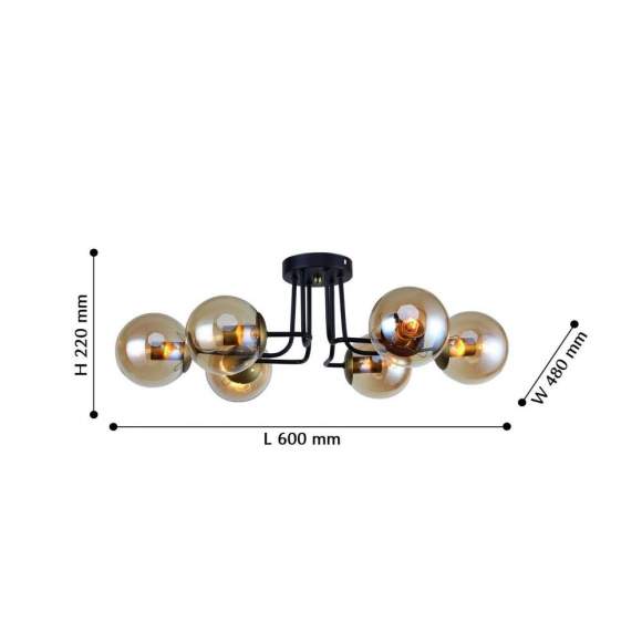 Потолочная люстра F-Promo Modestus с лампочками 2344-6U+Lamps E14 P45 Потолочная люстра F-Promo Modestus с лампочками 2344-6U+Lamps E14 P45