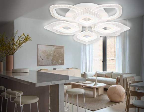 Потолочная диммируемая люстра с пультом ДУ Ambrella light Original FA4294 Потолочная диммируемая люстра с пультом ДУ Ambrella light Original FA4294
