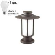 Уличный светильник с лампочкой Odeon Light Mito 4047/1B+Lamps А60