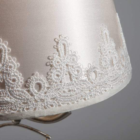 01022/1 серебро Настольная лампа ЕВРОСВЕТ Incanto