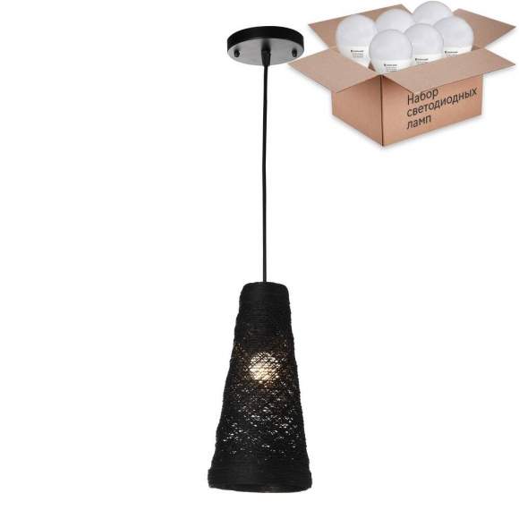 Подвесной светильник с лампочкой Velante 567-726-01+Lamps E27 P45 Подвесной светильник с лампочкой Velante 567-726-01+Lamps E27 P45