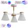 Потолочная люстра Arte Lamp Tyler с поддержкой Маруся A1031PL-3WH-М