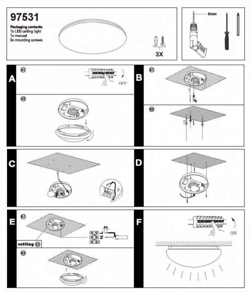97531 Потолочный светильник Eglo Bari-M 97531 Потолочный светильник Eglo Bari-M