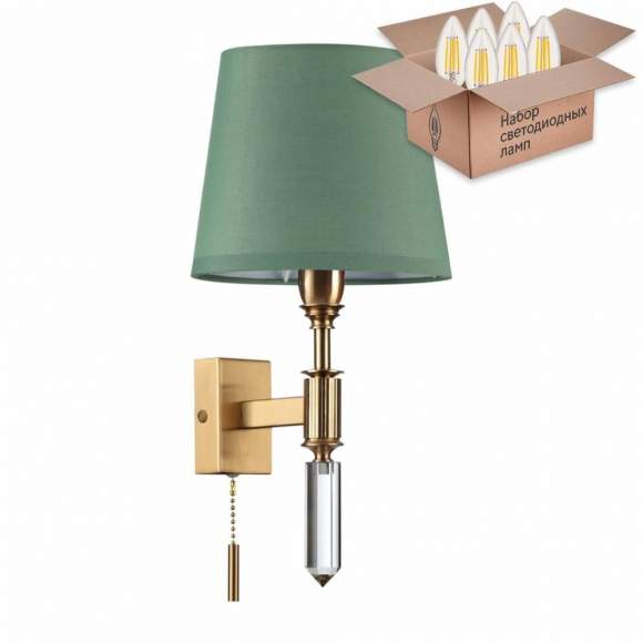 Бра с лампочкой Odeon Light London 4887/1W+Lamps E14 Свеча