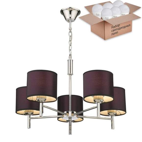 Подвесная люстра с лампочками Velante 291-123-05+Lamps E27 P45 Подвесная люстра с лампочками Velante 291-123-05+Lamps E27 P45