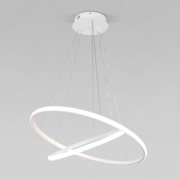 Подвесная люстра с пультом ДУ Eurosvet Collars 90264/2 белый Подвесная люстра с пультом ДУ Eurosvet Collars 90264/2 белый