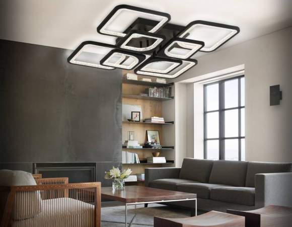 Потолочная диммируемая люстра с пультом ДУ Ambrella light Original FA4424 Потолочная диммируемая люстра с пультом ДУ Ambrella light Original FA4424