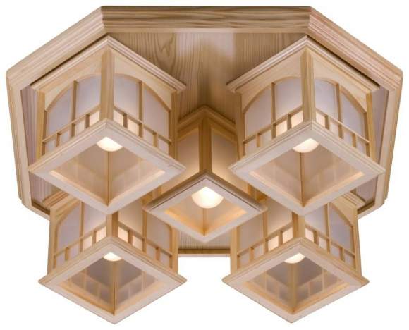 Потолочный светильник с лампочками Velante 513-717-05+Lamps E27 P45