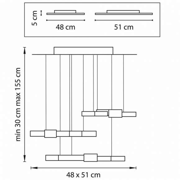 750222 (MD13003032-12А) Люстра подвесная светодиодная Lightstar Favo 750222 (MD13003032-12А) Люстра подвесная светодиодная Lightstar Favo