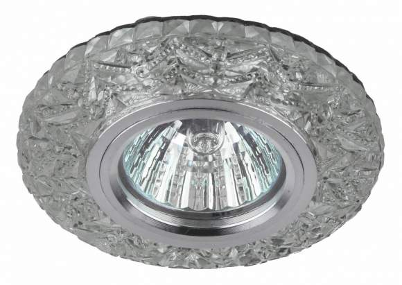 Точечный встраиваемый светильник c разноцветной светодиодной подсветкой ЭРА DK LD4 SL/RGB Б0019207