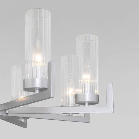 Подвесная люстра ЕВРОСВЕТ Arganie 60133/8 серебро (a057760) Подвесная люстра ЕВРОСВЕТ Arganie 60133/8 серебро (a057760)