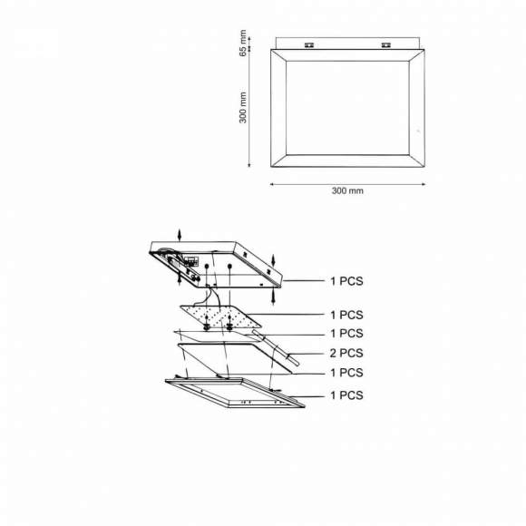 Quattro Angolo 173 LED Потолочный светильник Lucia Tucci