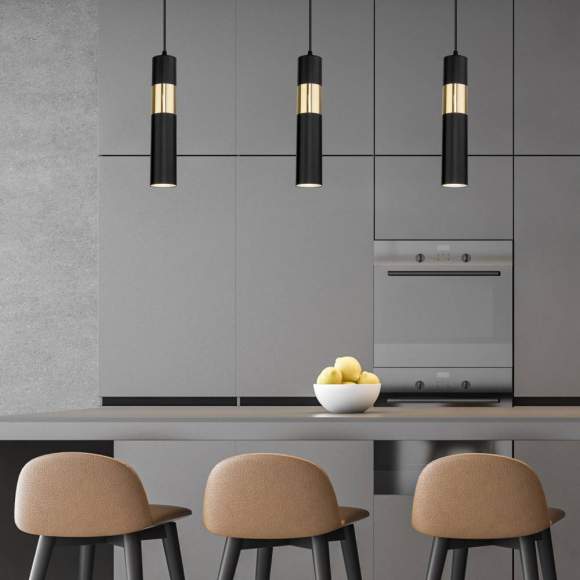 Подвесной светильник ЕВРОСВЕТ Viero 50097/1 черный/золото (a057861)