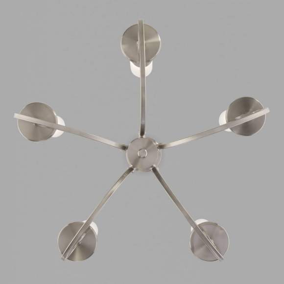 Подвесная люстра Евросвет Banci 60117/5 никель (a050018) Подвесная люстра Евросвет Banci 60117/5 никель (a050018)