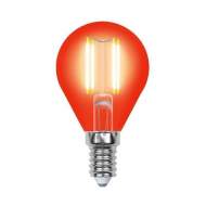 Лампа светодиодная E14 5W шар красный Uniel Air color LED-G45-5W/RED/E14 GLA02RD картон (UL-00002985) Лампа светодиодная E14 5W шар красный Uniel Air color LED-G45-5W/RED/E14 GLA02RD картон (UL-00002985)