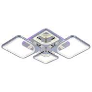 Светодиодная диммируемая люстра с ПДУ Profit Light 8057/2+2 CHR 112W+8W RGB