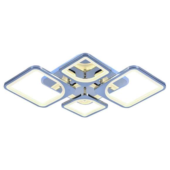 Светодиодная диммируемая люстра с ПДУ Profit Light 8057/2+2 CHR 112W+8W RGB