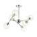 Люстра на штанге Lumion Everly с лампочками 4438/6C+Lamps E14 P45
