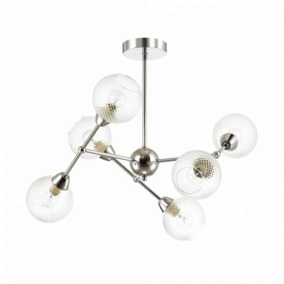 Люстра на штанге Lumion Everly с лампочками 4438/6C+Lamps E14 P45 Люстра на штанге Lumion Everly с лампочками 4438/6C+Lamps E14 P45