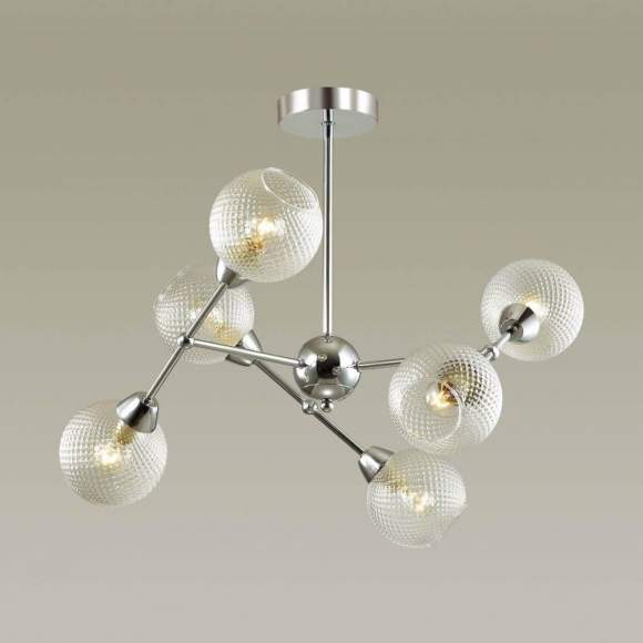 Люстра на штанге Lumion Everly с лампочками 4438/6C+Lamps E14 P45 Люстра на штанге Lumion Everly с лампочками 4438/6C+Lamps E14 P45