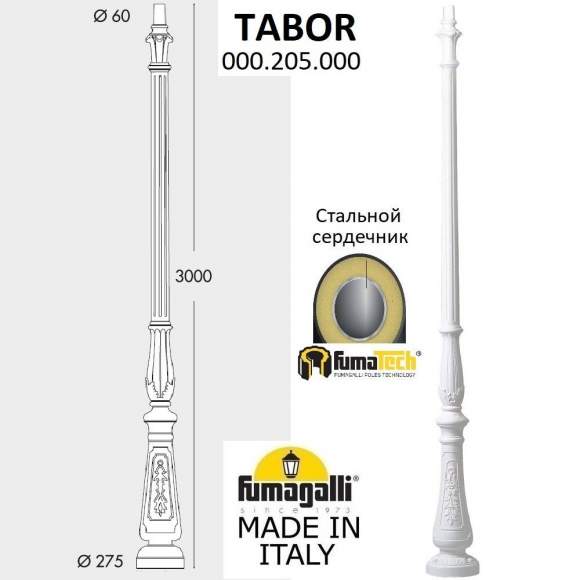 Парковый столб Fumagalli TABOR 000.205.000.W0