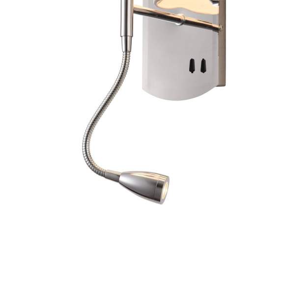 Бра с дополнительной светодиодной лампой Maytoni Bergamo MOD617WL-01CH Бра с дополнительной светодиодной лампой Maytoni Bergamo MOD617WL-01CH