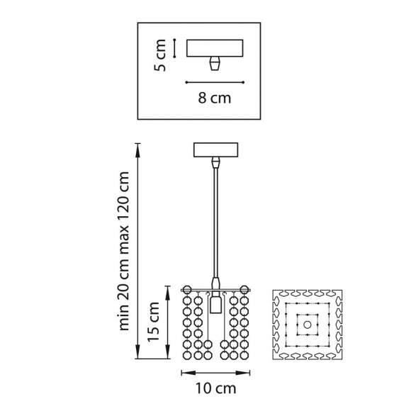 Подвесной светильник Lightstar Cristallo 795412