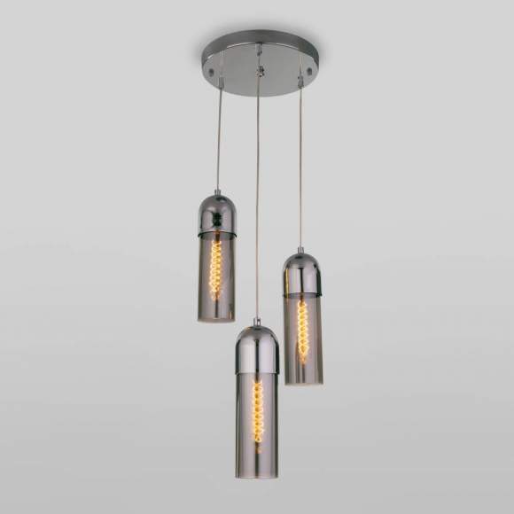 Подвесной светильник Airon Eurosvet 50180/3 дымчатый (a052427) Подвесной светильник Airon Eurosvet 50180/3 дымчатый (a052427)